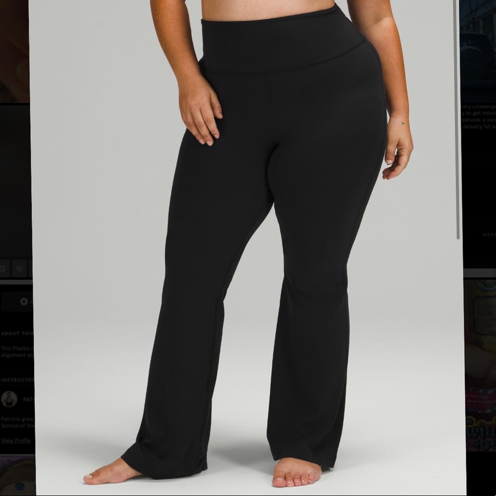 Black Lululemon Groove pants